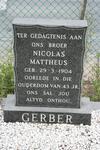 GERBER Nicolas Mattheus 1904-