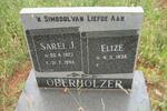 OBERHOLZER Sarel J. 1927-1995 & Elize 1935-