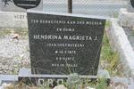 CRONJE Hendrina Magrieta J. nee OOSTHUIZEN 1872-1973