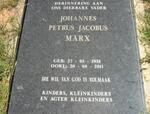 MARX Johannes Petrus Jacobus 1924-2011