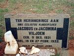 VILJOEN Jacobus 1921-1922 :: VILJOEN Jacomina 1921-1922