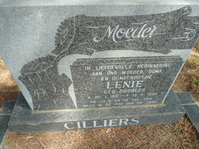 CILLIERS Lenie nee GROBLER 1915-1992