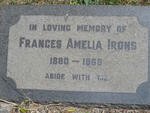 IRONS Frances Amelia 1880-1968