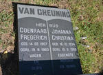 GREUNING Coenraad Frederich, van 1907-1960 & Johanna Christina 1934-1988
