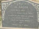 JAGER Petrus H.K., de 1915-1971