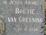 GREUNING Boetie, van 1950-