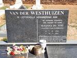 WESTHUIZEN Susanna du Toit, van der nee CONRADIE 1924-2011