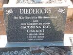 DIEDERICKS Jacomina D.C. 1910-2008