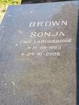 BROWN Sonja nee LABUSCAGNE 1953-2005