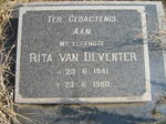 DEVENTER Rita, van 1941-1980