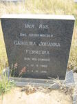 FERREIRA Carolina Johanna nee WELGEMOED 1900-1980