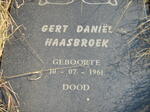 HAASBROEK Gert Daniël 1961-