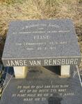 RENSBURG Elise, Janse van nee SWANEPOEL 1942-1972