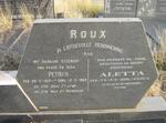 ROUX Petrus 1912-1969 & Aletta 1918-2012