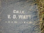 WATT Callie, v.d. 1931-2004