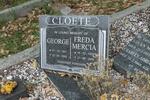 CLOETE George 1921-1992 & Freda Mercia 1928-2009
