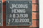 HENNIG Jacobus 1938-2000