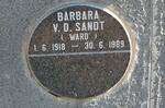 SANDT Barbara, v.d. nee WARD 1918-1989