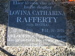 RAFFERTY Lovina Catharina nee BOTHA 1934-2011