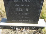 VERSTER Ben D. 1937-1987