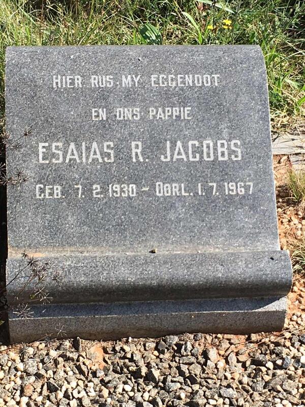 JACOBS Esaias R. 1930-1967