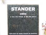 STANDER Gwen 1932-2017