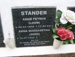 STANDER Adam Petrus 1938-2013 & Anna Margaretha 1942-