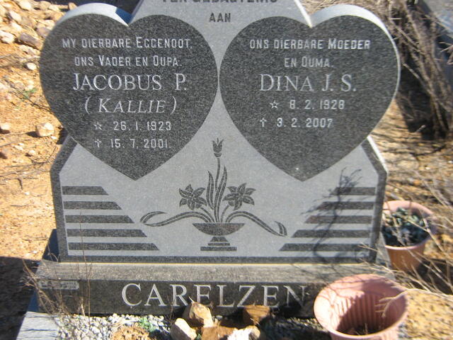 CARELZEN Jacobus P. 1923-2001 & Dina J.S. 1928-2007