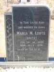 LOOTS Maria M. nee BRITZ 1899-1974
