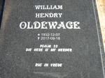 OLDEWAGE William Hendry 1932-2017
