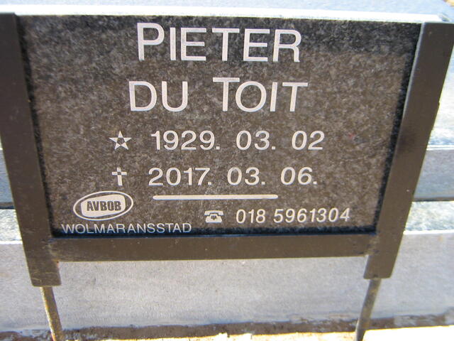 TOIT Pieter, du 1929-2017