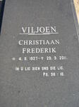 VILJOEN Christiaan Frederik 1927-2011