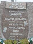 VUUREN Johannes Gerhardus, Jansen van 1928-2016 & Jacoba Johanna Maria PRETORIUS 1934-