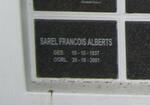 ALBERTS Sarel Francois 1937-2001