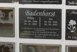 BADENHORST Witkop 1940-2012 & Ina 1942-2012