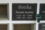 BOTHA Theunis Jacobus 1966-2013