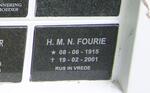 FOURIE H.M.N. 1915-2001