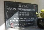 BROEMBSEN Rita, von 1942-2009