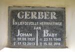 GERBER Johan 1937-2013 & Baby 1940-2016