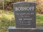 BOSHOFF Jan Hendrik 1910-1985