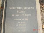 MAREE Christoffel Greyling 1921-1970