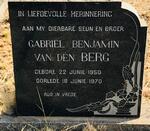 BERG Gabriel Benjamin, van den 1950-1970