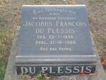 PLESSIS Jacobus Francois, du 1896-1960