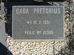 PRETORIUS Baba 1951-1951