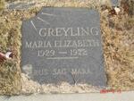 GREYLING Maria Elizabeth 1929-1972