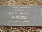 PLESSIS Matthys Jacobus, du 1916-1990