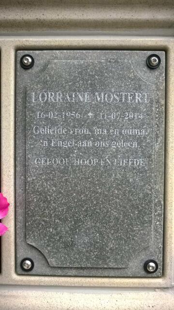 MOSTERT Lorraine 1956-2014