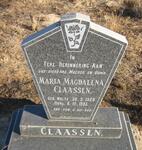 CLAASSEN Maria Magdalena nee NOLTE 1920-1995