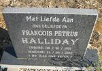 HALLIDAY Francois Petrus 1951-2012