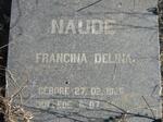 NAUDE Francina Delina 1925-2004
